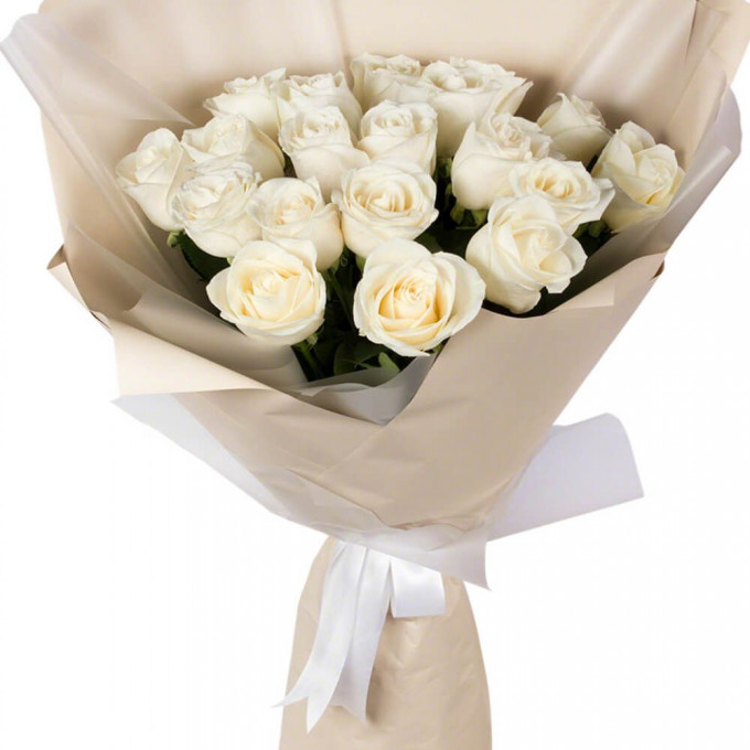 Букет из 19 розовых роз Букет из 19 розовых роз